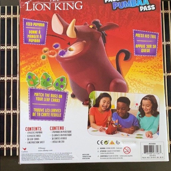 Disney Toys Disney Lion King Pumbaa Pass Game For Families Poshmark